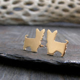 Yorkshire Terrier Yorkie Dog Stud Earrings