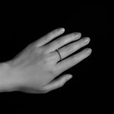 Simple Sterling Silver Bead Twist Stacking Ring Band