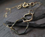 Mixed Metal Organic Link Necklace
