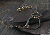 Mixed Metal Organic Link Necklace