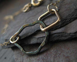 Mixed Metal Organic Link Necklace