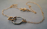 Mixed Metal Organic Link Necklace
