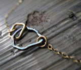 Mixed Metal Organic Link Necklace