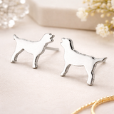 Labradoodle Dog Stud Earrings