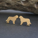 St. Bernard Dog Stud Earrings