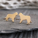 St. Bernard Dog Stud Earrings
