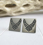 Silver Air Force Earrings