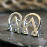 Alpha Omega Stud Earrings