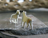 Boston Terrier sterling silver earrings