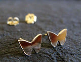 Butterfly Gold Post Earrings
