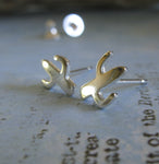 Southwestern cactus earrings in sterling silver or 14k gold