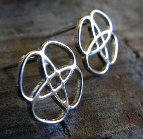 Celtic Knot Sterling Silver Stud Earrings
