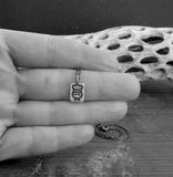 Tiny Chef pendant necklace handmade in sterling silver