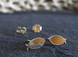 Christian Fish Gold Stud Earrings