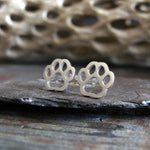 Dog Paw Stud Earrings