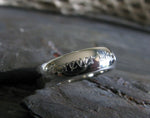 Engraved Sterling Silver Wedding Band