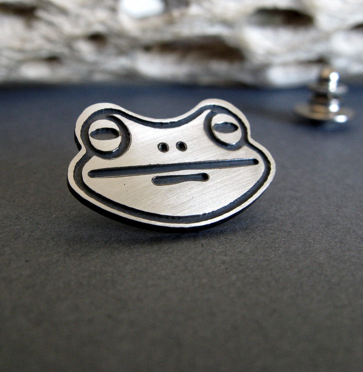 Frog Toad Tie Tack ~ Handcrafted in the USA from sterling silver ...