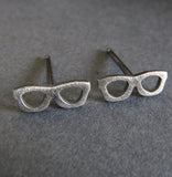 Eye Glasses Stud Earrings