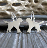 Goldendoodle Dog Dangle Earrings