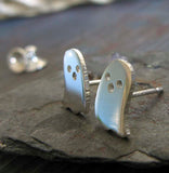 Pac Man Ghost stud earrings handmade in the USA