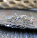Hammerhead shark stud earrings