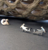 Hammerhead shark stud earrings