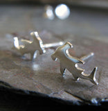 Hammerhead shark stud earrings