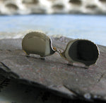 Hedgehog Earrings Little Studs in sterling silver or 14k gold