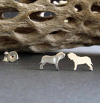 Neapolitan Mastiff Dog Stud Earrings
