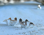 Mermaid Sterling Silver Stud Earrings