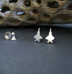 F-35 military jet stud earrings