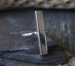 Modern Bar Ring in Sterling Silver