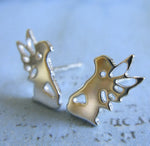 Mystical Fairy Sterling Silver Stud Earrings