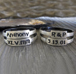 Personalized Posie Ring set in sterling silver
