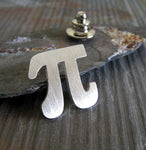 Pi Symbol Tie Tack