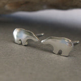 Polar Bear Tiny Stud Earrings