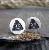 Poop Emoji Stud Earrings