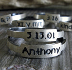 Personalized Posey Rings in Sterling Silver