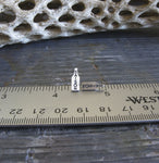 Saison craft beer bottle tiny sterling silver post earrings