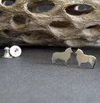 Shetland Sheepdog Sheltie Dog Stud Earrings