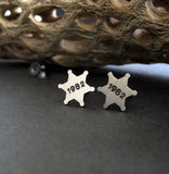 Sheriff Star Badge with custom engraved number
