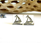 Sail Boat Stud Earrings
