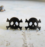 Skull & Crossbones Stud Earrings