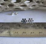 Snowflake Stud Earrings in Sterling Silver