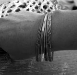 Sterling Silver Bangle Bracelet Set Handcrafted