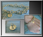 Tiffany Style Chain Link Bracelet.  Sterling Silver Artisan Handmade