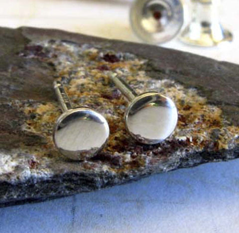 Minimalist Tiny Dot Sterling Silver Stud Earrings