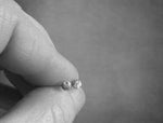 Tiny Hammered Dot Stud Earrings 14k Gold