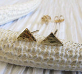 Triangle Tiny Minimalist Geometric Stud Earrings