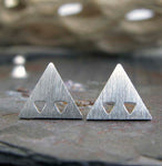 Triangles in Triangle Stud Earrings